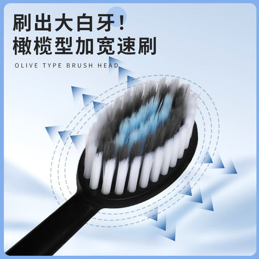 New Korean Soft-Bristle Toothbrush, Mountain-Shaped, Adult, 50-Hole, High-Density, Antibacterial, Gum Cleaning, Roman Column Toothbrush Wholesale - image 2