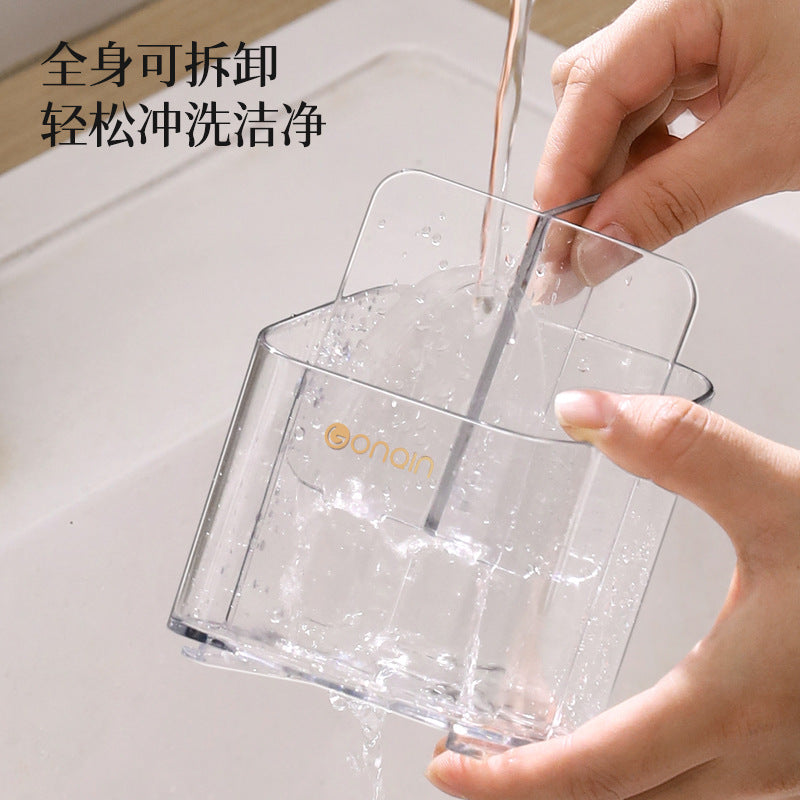 Electric Toothbrush Storage Rack Without Punching Wall-Mounted Bathroom Storage Artifact Household Toothpaste Toothbrush Storage Rack Wholesale - image 3