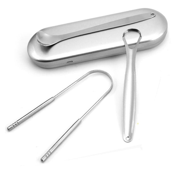 Stainless Steel Tongue Scraper Tongue Cleaner Tongue Scraper Tongue Brush Oral Cleaning Tool Tongue Scraper Artifact - image 3