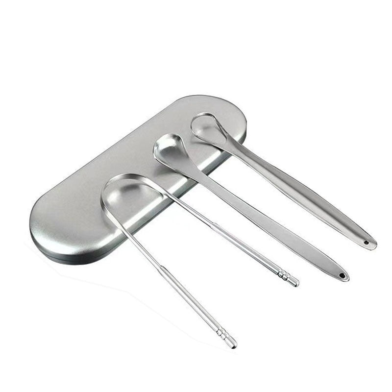 Stainless Steel Tongue Scraper Tongue Cleaner Tongue Scraper Tongue Brush Oral Cleaning Tool Tongue Scraper Artifact - image 5