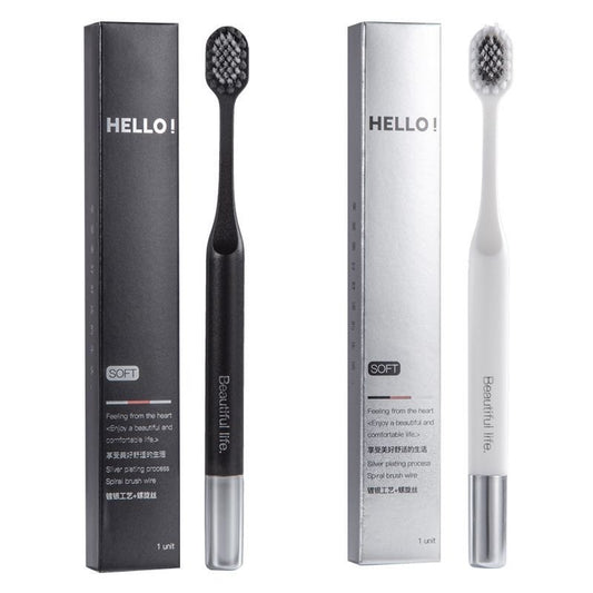 Haoniu Toothbrush with Soft Bristles for Home Use, Galvanized Mountain-Shaped Spherical Bamboo Charcoal Wide Head, Individually Packaged, Daily Necessities, Wholesale from Manufacturer - image 1