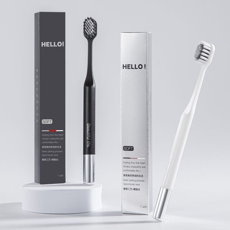 Broadcoal Wide-Head Toothbrush – Soft Bamboo Charcoal Bristles – view 4