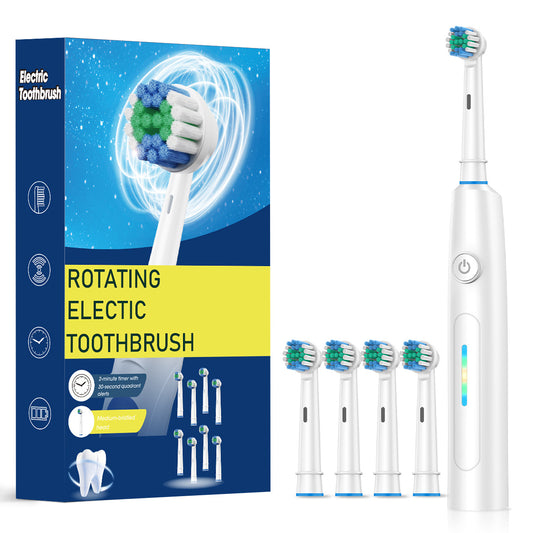 2025 New Rotating Electric Toothbrush Rechargeable Cross-Border English High-End Smart Adult Soft-Bristled Toothbrush - image 2