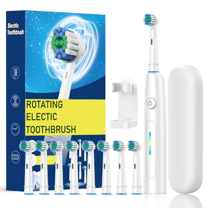 2025 New Rotating Electric Toothbrush Rechargeable Cross-Border English High-End Smart Adult Soft-Bristled Toothbrush - image 4