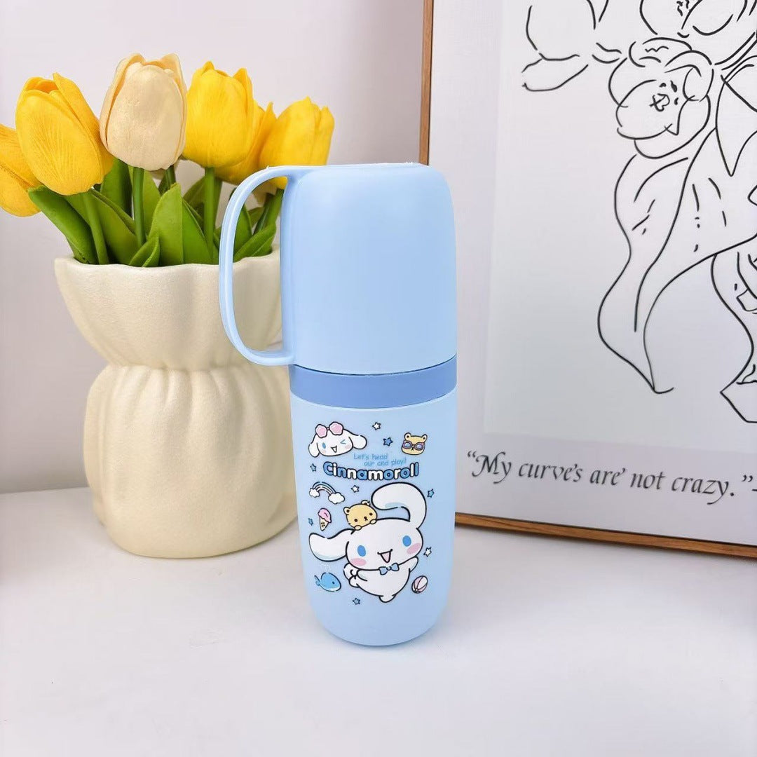 Stitch Travel Carrying Wash Cup Student Dormitory Convenient Dust-Proof Toothpaste Toothbrush Storage Box Toothbrush Cup - image 3