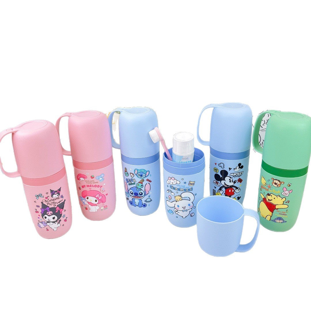 Stitch Travel Carrying Wash Cup Student Dormitory Convenient Dust-Proof Toothpaste Toothbrush Storage Box Toothbrush Cup - image 5