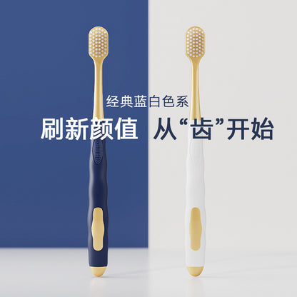 Wide-Head Toothbrush Sam's Same Style 6-Pack Adult Household Couple Soft Silk High-Grade Soft-Bristle Toothbrush Manufacturer Wholesale - image 3