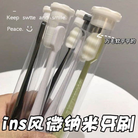 Japanese Micro-Nano Toothbrush with Ultra-Fine Soft Bristles for Postpartum Confinement Adult Household Toothbrush with Independent Packaging - image 1