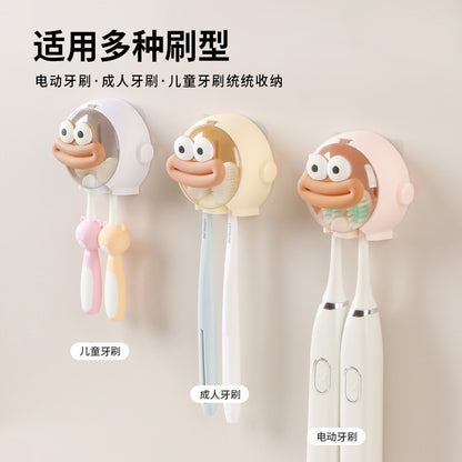 Astronaut Toothbrush Rack Wall-Mounted Electric Toothbrush Storage Rack Bathroom Punch-Free Student Dormitory Rack - image 4