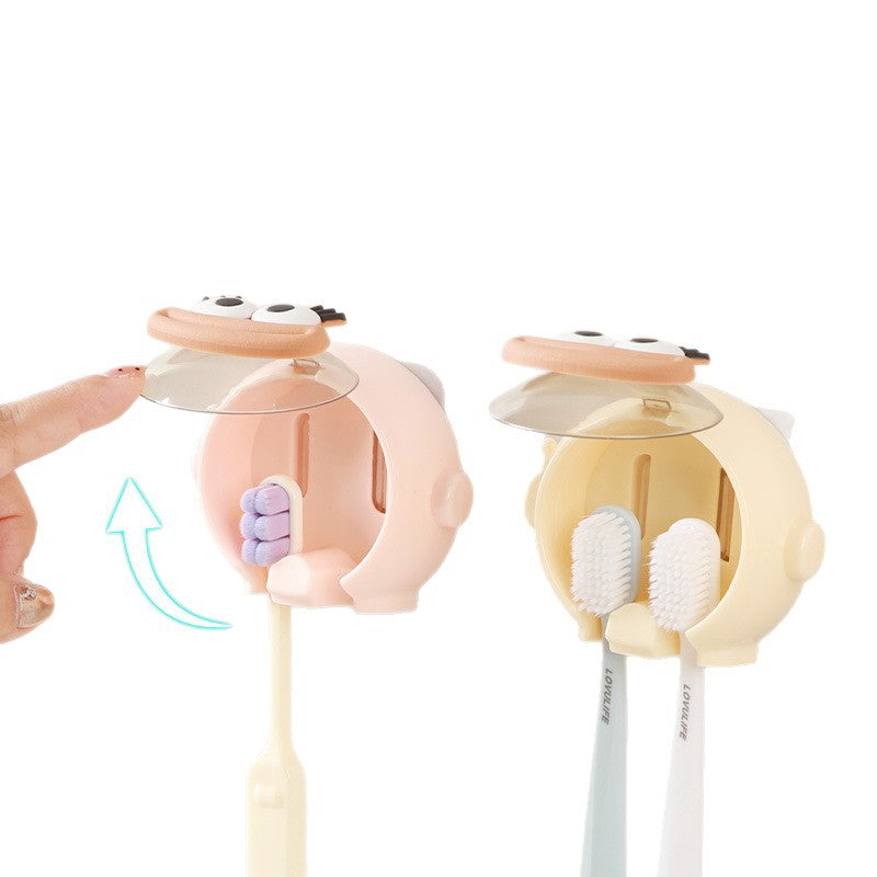 Astronaut Toothbrush Rack Wall-Mounted Electric Toothbrush Storage Rack Bathroom Punch-Free Student Dormitory Rack - image 5