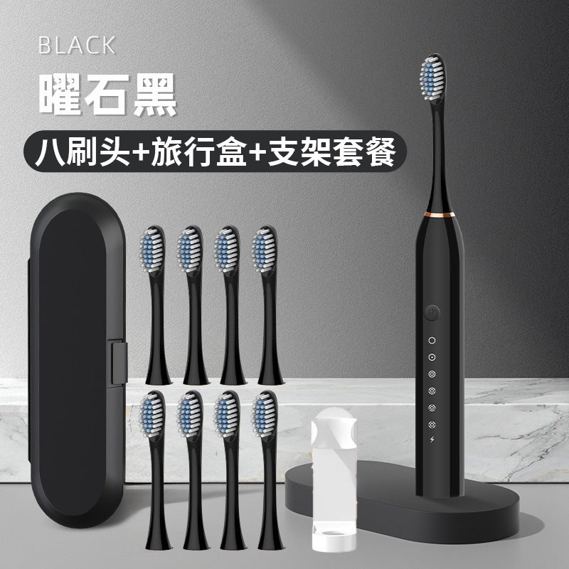 Cross-Border Portable Tooth Rinser and Tooth Cleaner Automatic Adult and Children's Ultrasonic Electric Toothbrush Rechargeable Travel - image 2