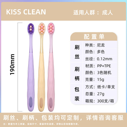Universal Manual Toothbrush with Wide Head and Soft Bristles, Premium Toothbrush with Small Head for Gum Protection, Individually Packaged Toothbrush, Custom Wh - image 4