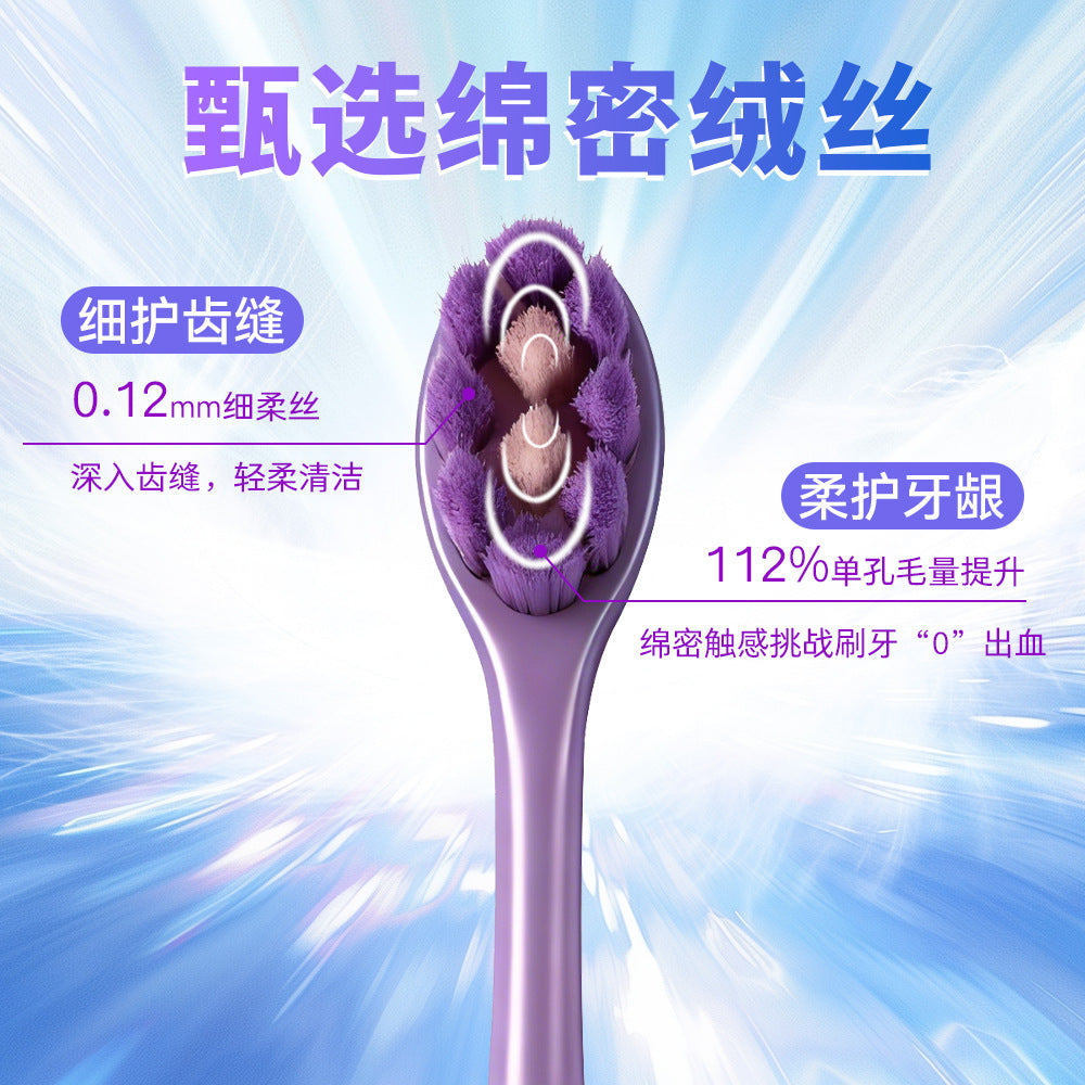 Kiss Clean Ultra-Fine Soft Bristle Toothbrush Head Individually Packaged Adult Household Couple Toothbrush Manufacturer in Stock for Street Stalls - image 4
