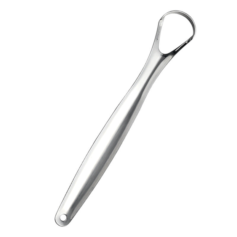 Stainless Steel Tongue Scraper Tongue Cleaner Tongue Brush to Remove Tongue Coating and Remove Bad Breath Household Adult Oral Cleaning Tool - image 5