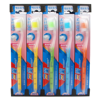 Sanxiao Toothbrush 998t Fresh and Double-Protected Filament Soft-Bristled Adult Household Toothbrush 998N Medium-Bristled Genuine Wholesale and Retail - image 4
