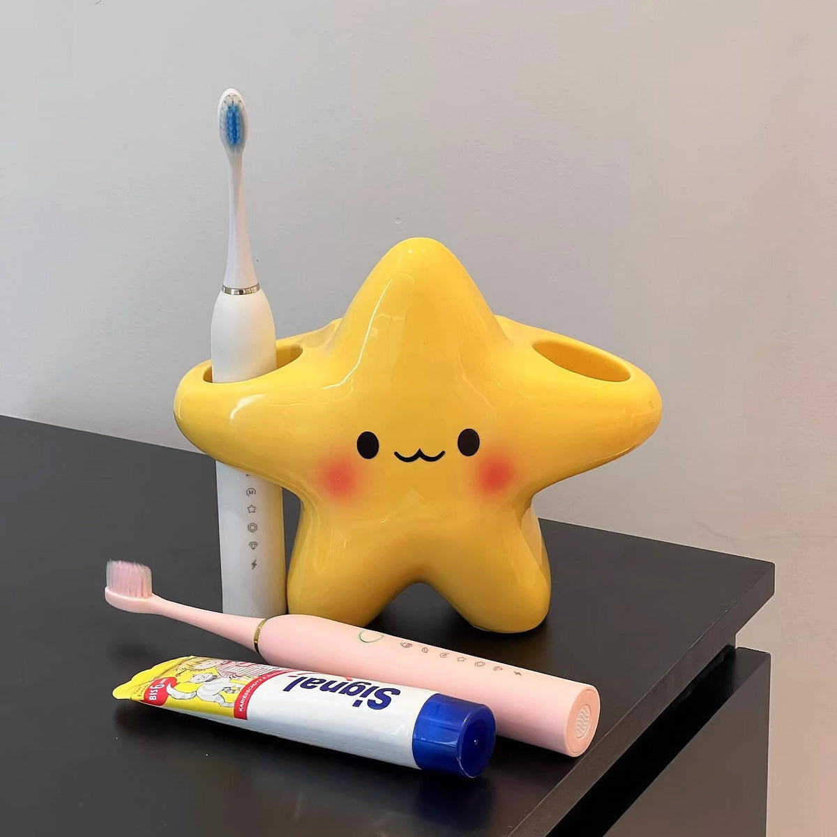 [Tik Tok Hot Style] Star Toothbrush Holder Bathroom Household Toothbrush Storage Tube Hand Electric Toothbrush Storage Rack - image 3