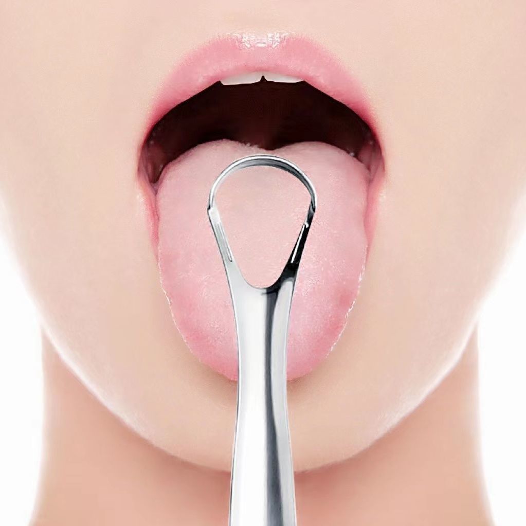 Stainless Steel Tongue Scraper Tongue Cleaner Tongue Scraper Tongue Brush Cleaning Tongue Coating to Remove Bad Breath Oral Care Worker - image 4