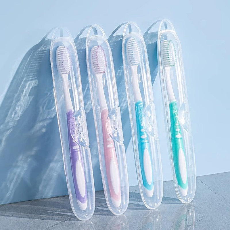 Toothbrush with Soft Bristles for Adults, Wide Head, Women and Men, Couples, Postpartum Period, Pregnant Women, Ultra-Fine Independent Packaging, Household Inte - image 2