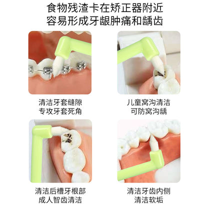 Single Hole Orthodontic Toothbrush Corrector Teeth Braces Cleaning Toothbrush High Density Pointed Head Bundled Small Head Single Hole Toothbrush - image 4