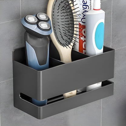 Bathroom Toothbrush Toothpaste Comb Storage Rack Wall-Mounted Toilet Bathroom Sink Razor Storage Tube Without Drilling - image 2