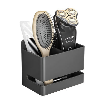 Bathroom Toothbrush Toothpaste Comb Storage Rack Wall-Mounted Toilet Bathroom Sink Razor Storage Tube Without Drilling - image 5
