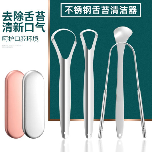 Tongue Cleaner for Men and Women, Tongue Scraping Board, Tongue Removal, Oral Cleaning, Stainless Steel Tongue Brush - image 1