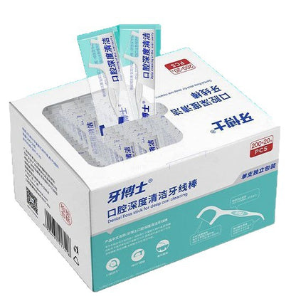 Dr. Teeth High-Strength Dental Floss Sticks, Ultra-Fine, Individually Packaged, Easy to Carry, Disposable Toothpicks and Dental Floss for Adults and Home Use - image 5