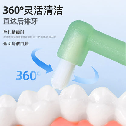 Single Soft Bristle Cleaning Small Head Pointed Orthodontic Toothbrush for Wisdom Teeth, Specialized for Interdental Correction and Suction Gap - image 2