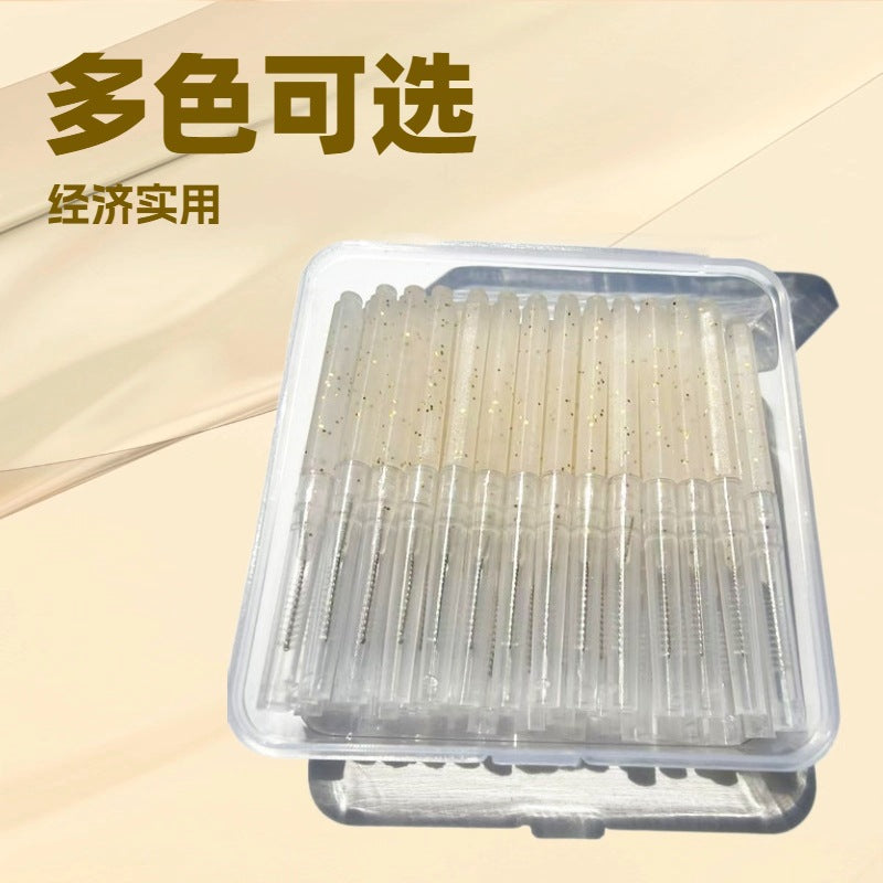 70 Cross-Border Straight Toothbrushes, Stainless Steel Wire Cleaning Toothbrushes, Braces Gap Cleaning Toothbrushes, Orthodontic Interdental Brushes - image 2