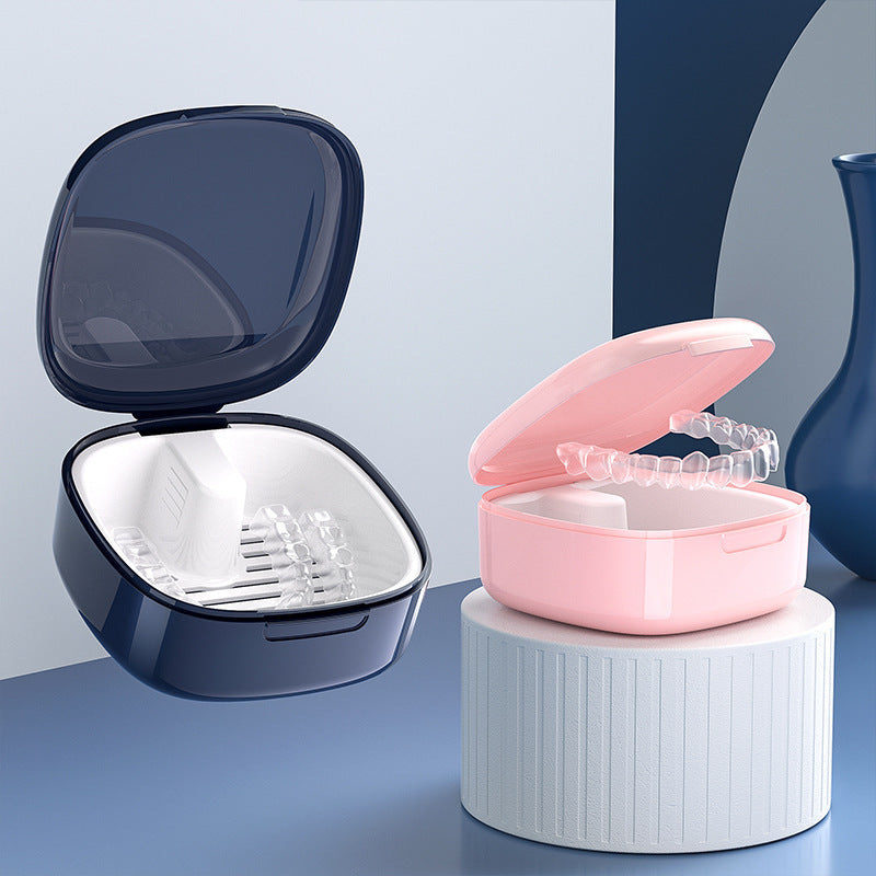 Orthodontic Retainer Storage Box, Invisible Braces, Portable Dust-Proof and Anti-Lost, Carry-On Orthodontic Care Box Wholesale - image 2