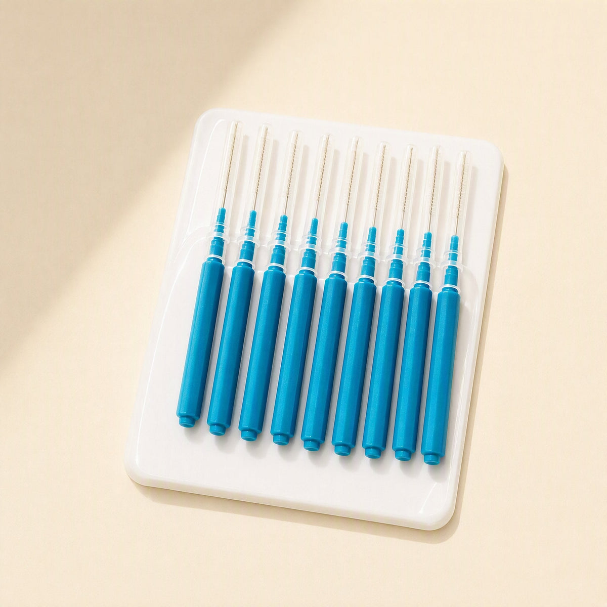 A 100-pack of capped interdental brushes with soft bristles - view 2