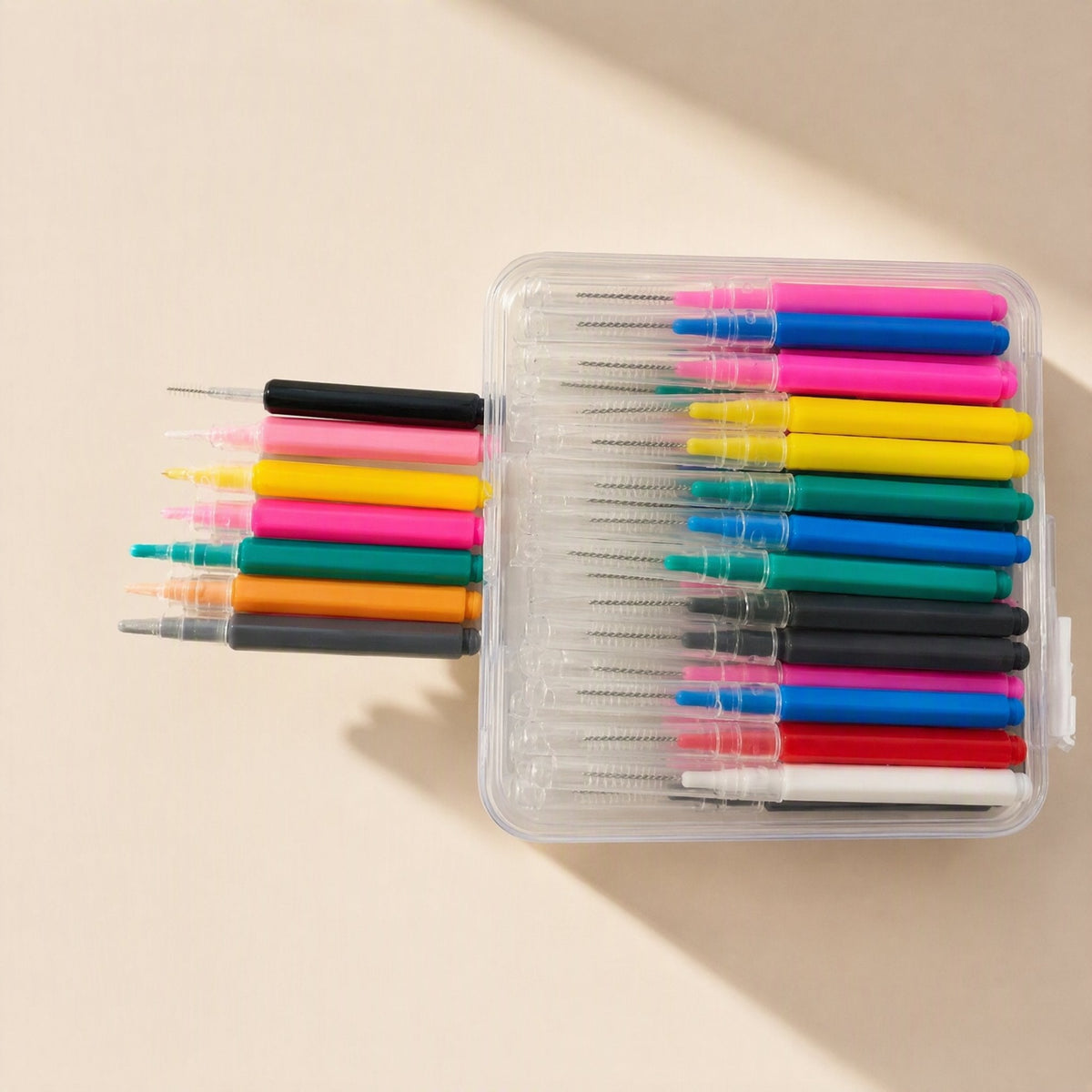 A 100-pack of capped interdental brushes with soft bristles - view 3