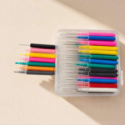 A 100-pack of capped interdental brushes with soft bristles - view 3