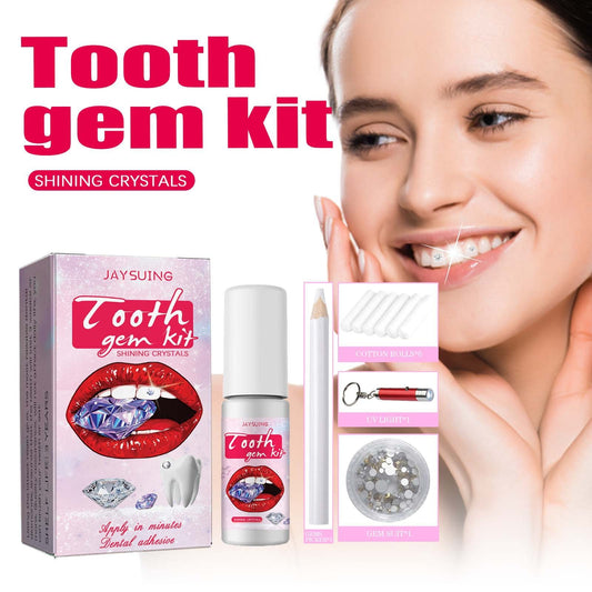 Jaysuing Tooth Gem Kit Dental Jewellery Kit Glamorous