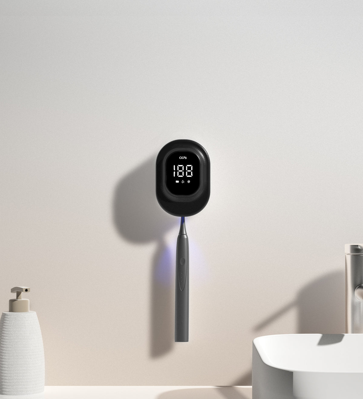 USB Toothbrush Holder
