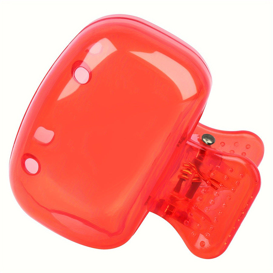 Red translucent toothbrush head cover