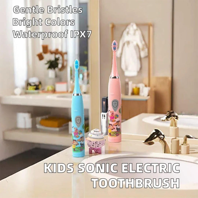 Children Sonic Electric Toothbrush Ipx6 Waterproof Colorful