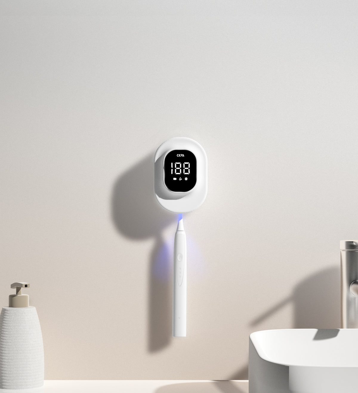 USB Toothbrush Holder